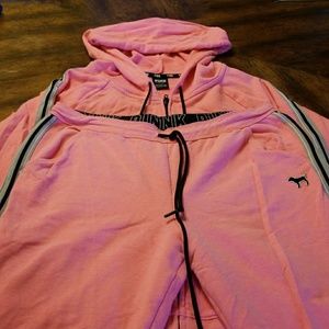 PINK Tops - Hot pink PINK hoodie & joggers size large PINK Tops - Hot pink PINK hoodie & joggers size large